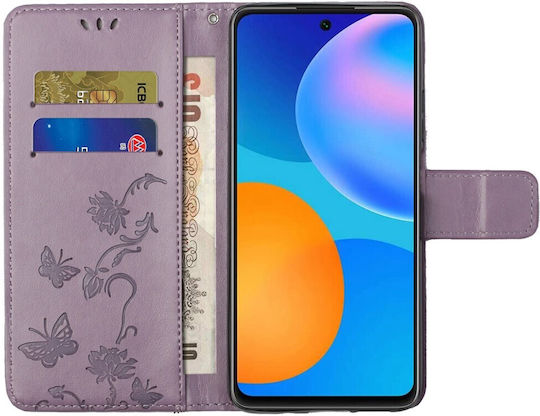 Erbord Book Δερματίνης / Πλαστικό / Σιλικόνης Μωβ (Galaxy M23)