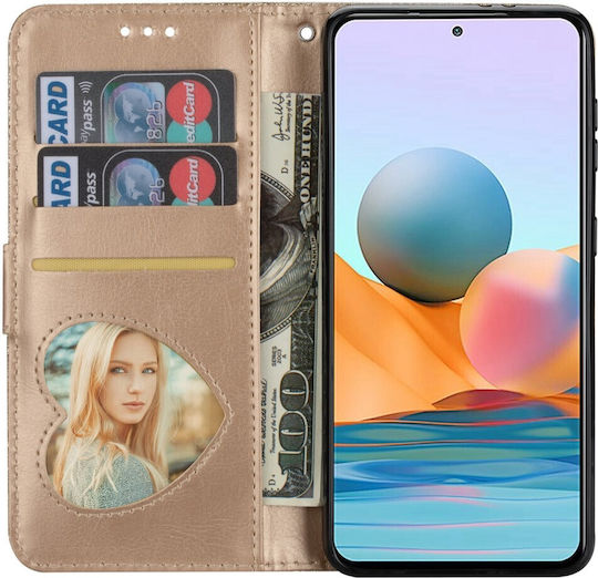 Samsung Портмоне Изкуствена кожа Златист (Samsung Galaxy A55)