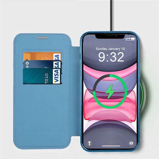 Erbord Wallet Δερματίνης / Σιλικόνης Μπλε (iPhone 15)