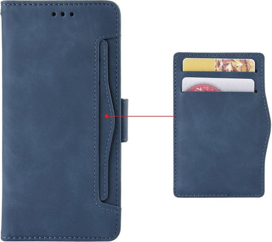 Book Synthetic Leather / Plastic / Silicone Blue (TCL 40 NXTPAPER 4G)