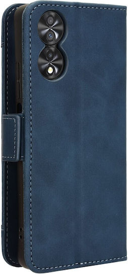 Book Synthetic Leather / Plastic / Silicone Blue (TCL 40 NXTPAPER 4G)