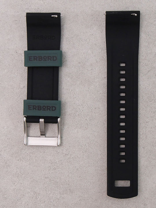 Erbord Λουράκι Σιλικόνης Πράσινο (Universal 22mm)