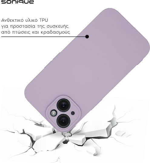 Sonique Back Cover Σιλικόνης / Υφασμάτινο Μωβ (Redmi Note 13 5G)