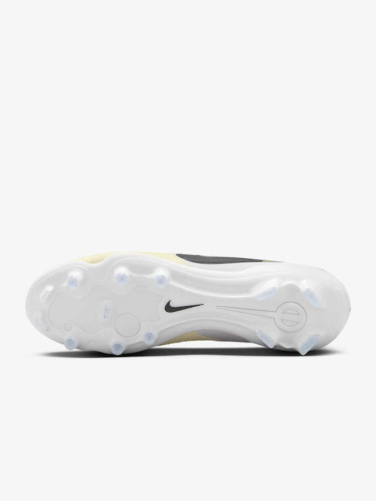 Nike Tiempo Legend 10 Pro FG Χαμηλά Ποδοσφαιρικά Παπούτσια με Τάπες Lemonade / Metallic Gold Coin / Μαύρο