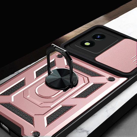 Back Cover Μεταλλικό Ροζ (Vivo Y01)