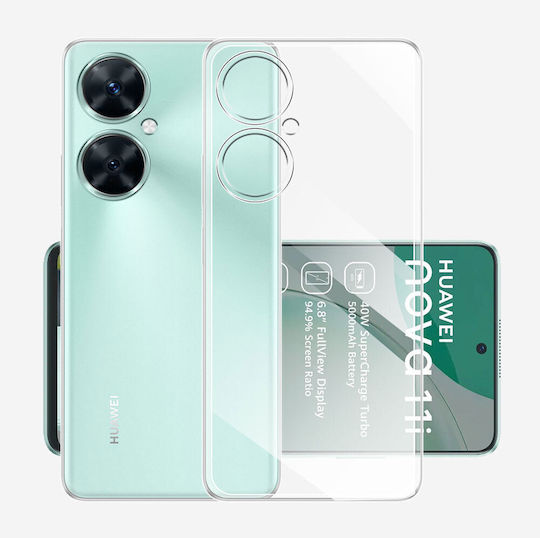 Back Cover Σιλικόνης Διάφανο (Huawei Nova 11i)