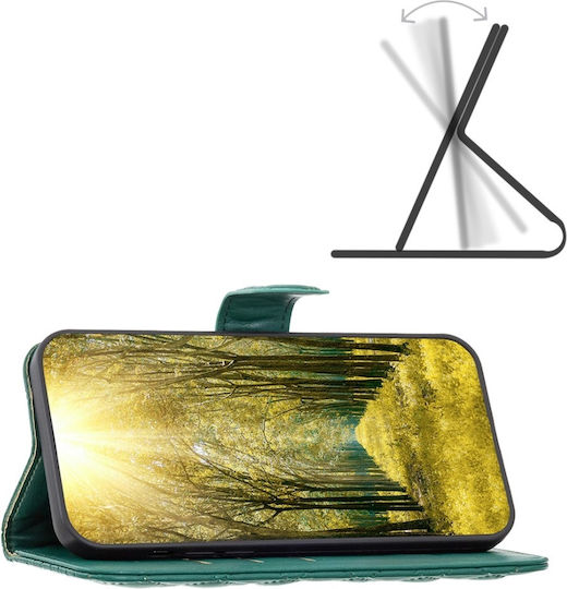 Binfen Diamond Lattice Портмоне От Изкуствена Кожа Зелен За Motorola Edge 40