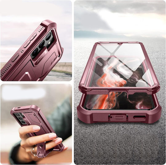 Dexnor 360 Full Cover Κόκκινο (Galaxy S21 5G)