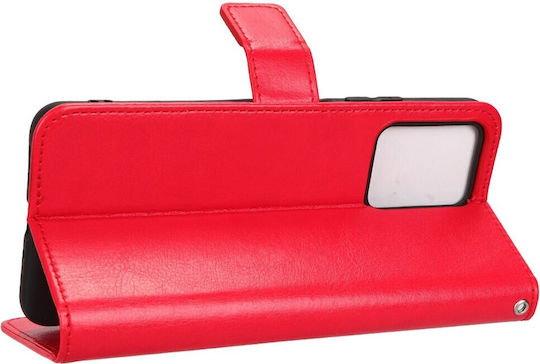 Crazy Horse Wallet Δερματίνης / Πλαστικό / Σιλικόνης Κόκκινο (Redmi Note 12 5G / Poco X5 5G)