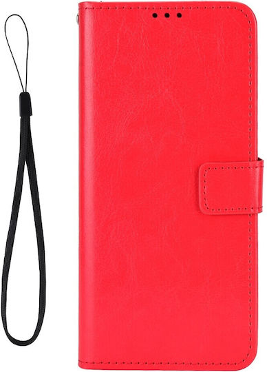 Crazy Horse Wallet Δερματίνης / Πλαστικό / Σιλικόνης Κόκκινο (Redmi Note 12 5G / Poco X5 5G)