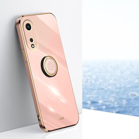Oppo Electro Ring Back Cover Ροζ (Oppo A78 5G)