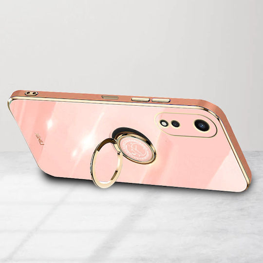 Oppo Electro Ring Back Cover Ροζ (Oppo A78 5G)