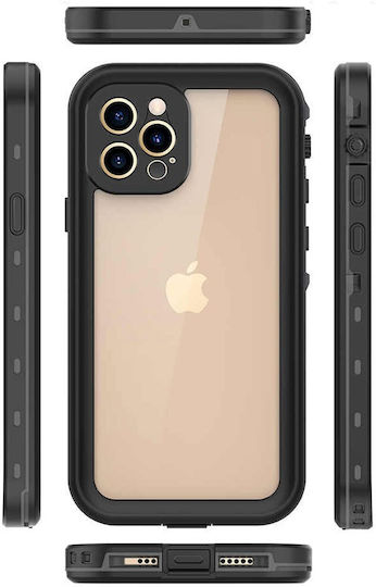 Redpepper Ip68 С пълно покритие (360°) 2мм Водоустойчив Черен (iPhone 12 / 12 Pro)
