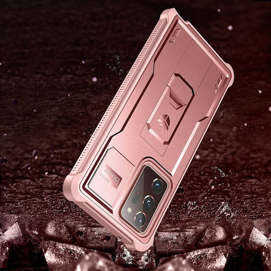 Dexnor 360 Vollschutz Set mit Glas Rosa (Galaxy Note 20 Ultra)