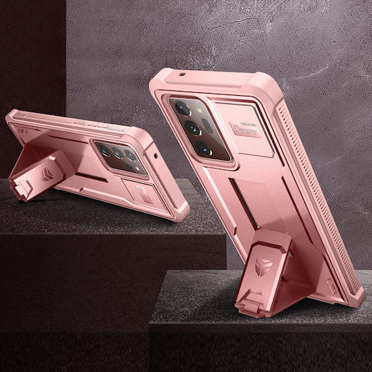 Dexnor 360 Vollschutz Set mit Glas Rosa (Galaxy Note 20 Ultra)