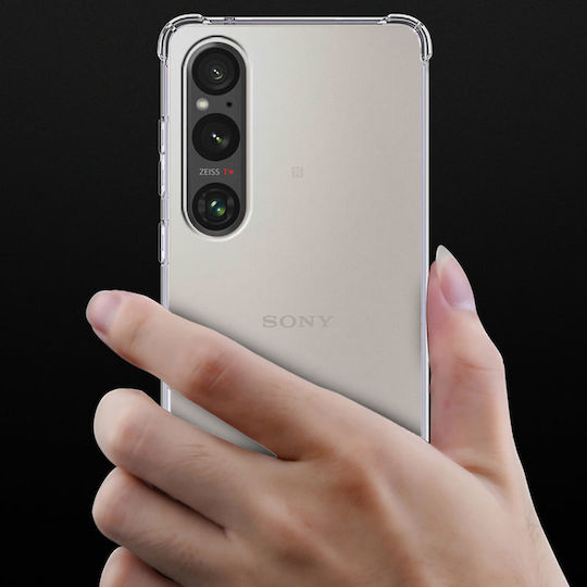 Erbord Umschlag Rückseite Silikon Transparent (Xperia 1 V)