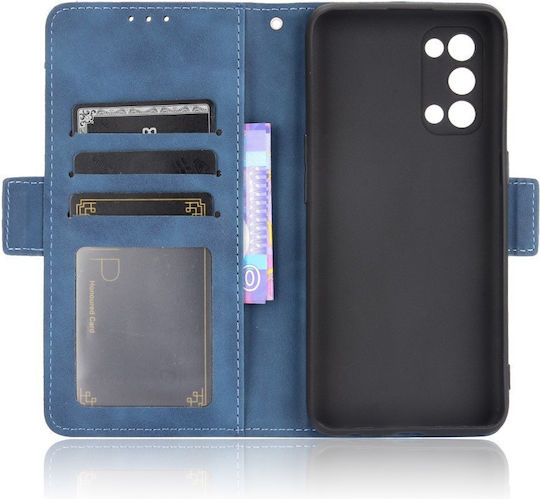 Oppo Book Piele artificială / Plastic / Silicon Albastru (Oppo Reno 5 5G)