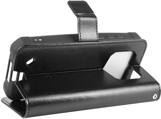 Oukitel Wallet Piele artificială / Plastic / Silicon Negru (Oukitel WP5)