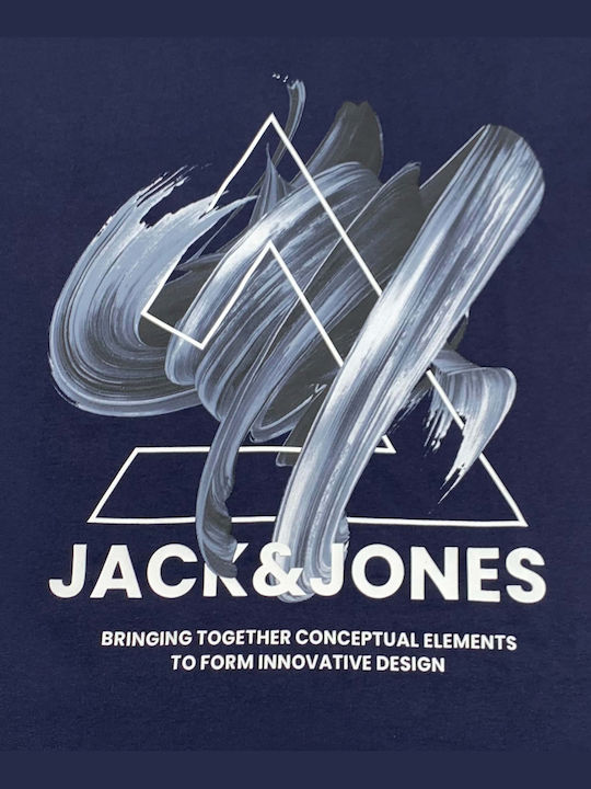 Jack & Jones Herren Kurzarmshirt BLUE NAVY