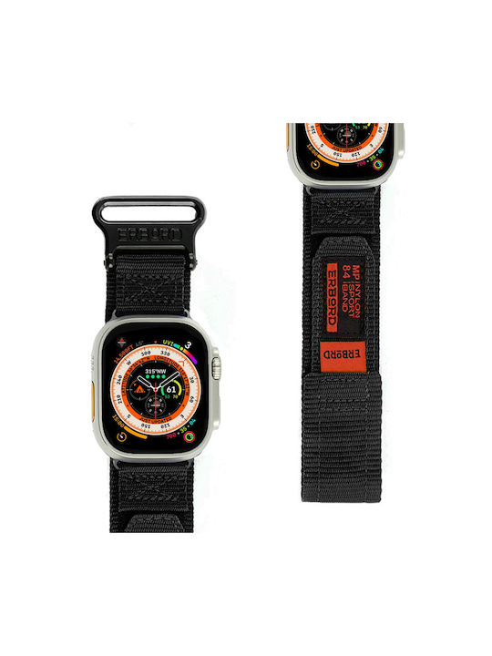 Erbord Curea Neagră Apple Watch 1/2/3/4/5/6/7/8/SE/ULTRA Erbord Curea Neagră Apple Watch 1/2/3/4/5/6/7/8/SE/ULTRA