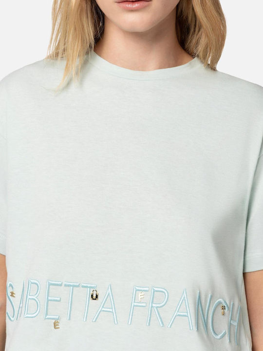 Elisabetta Franchi Damen T-shirt Türkis