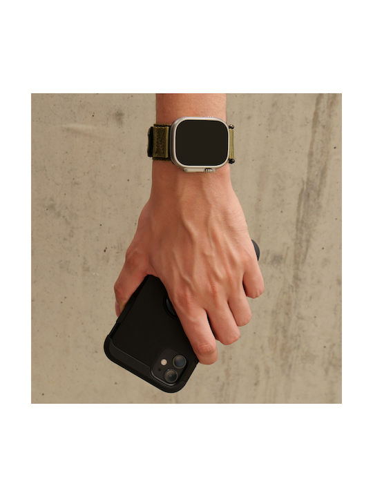 Erbord Каишка Кожа Зелен (Apple Watch 1/2/3/4/5/4/5/6/7/8/SE/ULTRA)