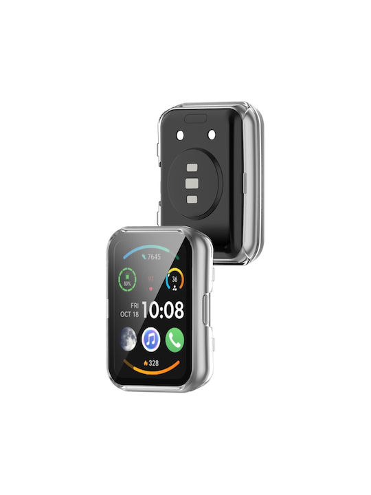Пластмасов калъф в цвят Прозрачен за Huawei Watch Fit, Huawei Watch Fit SE