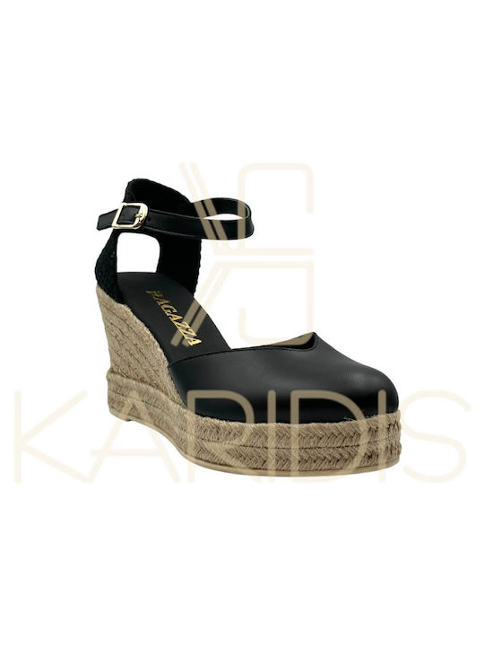 Ragazza Anatomice Platforme dama în stil espadrile Negre