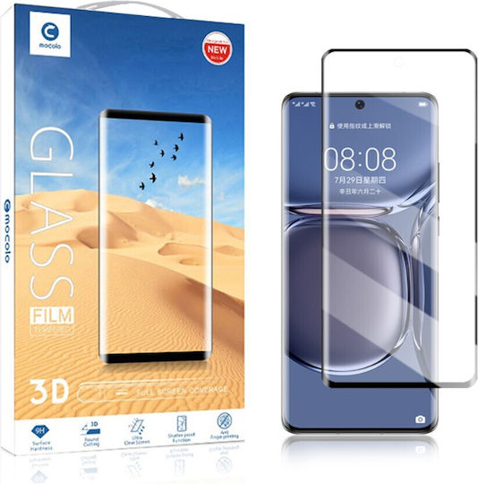 Mocolo Sticlă 0.3mm Adeziv complet Full Face Tempered Glass Negru (Huawei P50 Pro)