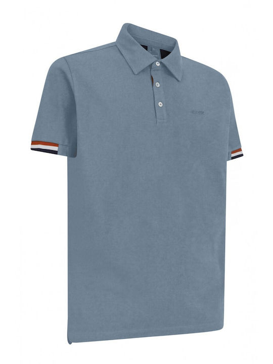 Geox Men's Short Sleeve Blouse Polo Light Blue