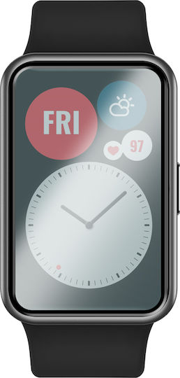 Erbord Vollflächig gehärtetes Glas für das Huawei Watch Fit 1Stück
