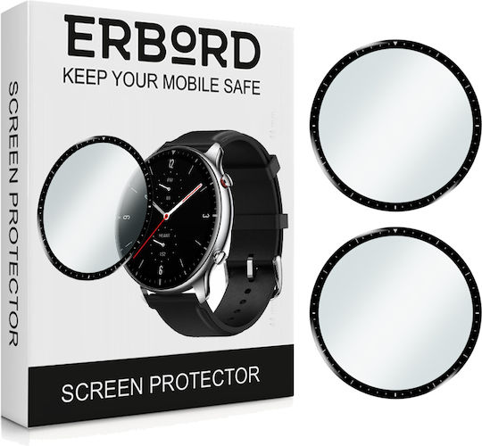 Erbord Full Face Tempered Glass για το Amazfit GTR 2 1τμχ