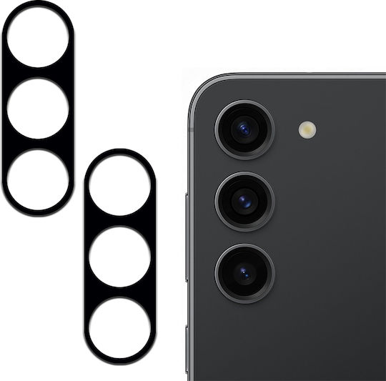Erbord Camera Lens Glass Black for Samsung Galaxy S23