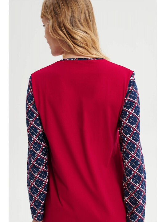 Vamp Winter Women's Pyjama Top Red