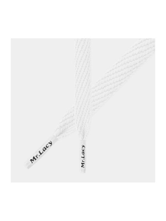 Mr.Lacy Shoelaces Elastic White 2pcs 130cm