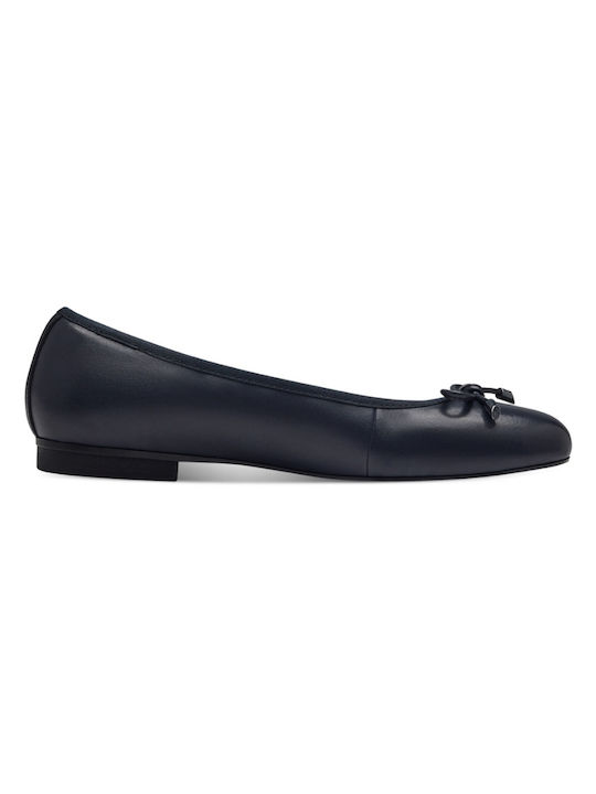 Tamaris Lederne Damen Ballerinas in Blau Farbe