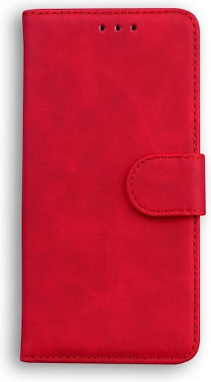 Skin Feel Wallet Red (Galaxy Note 8Redmi Note 8 ProOnePlus 8 ProRealme 8/8 Pro)