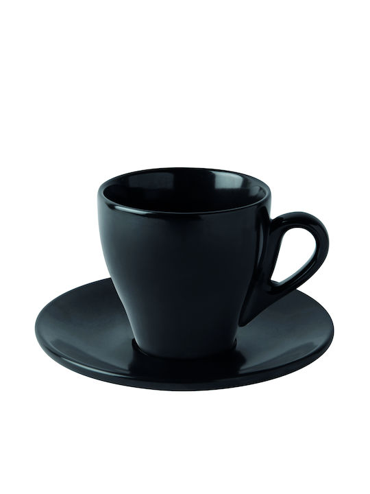 GTSA Porcelain Coffee Cup Set 300ml Black