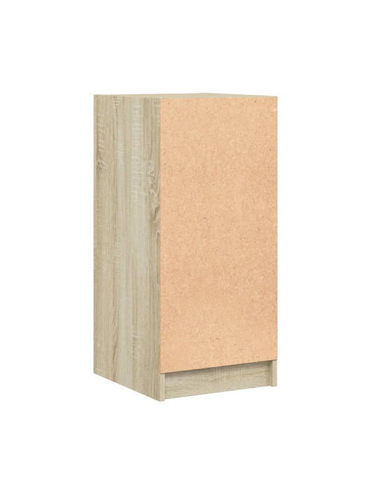 Wall Living Room Display Cabinet made of Particleboard with Glass Sonoma Oak 35x37x75.5cm
