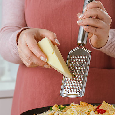 Nava Acer Grater Cheese of Stainless Steel Ασημί 25.5cm