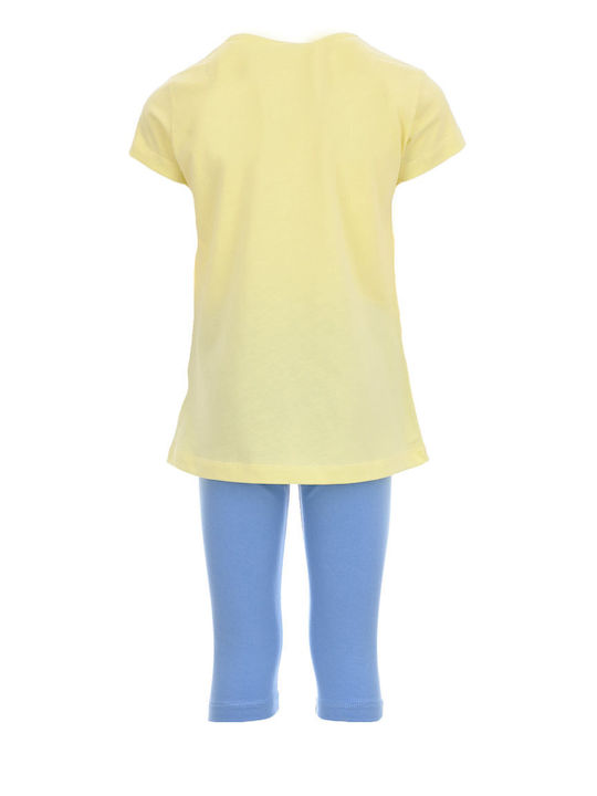 Trax Kinder Set mit Leggings Sommer 2Stück Yellow-yellow