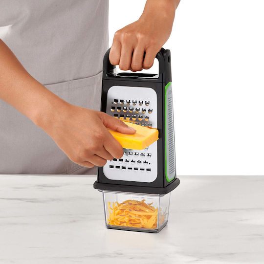 OXO Răzătoare de Brânză cu Container Negru 13.3x8.8x31cm