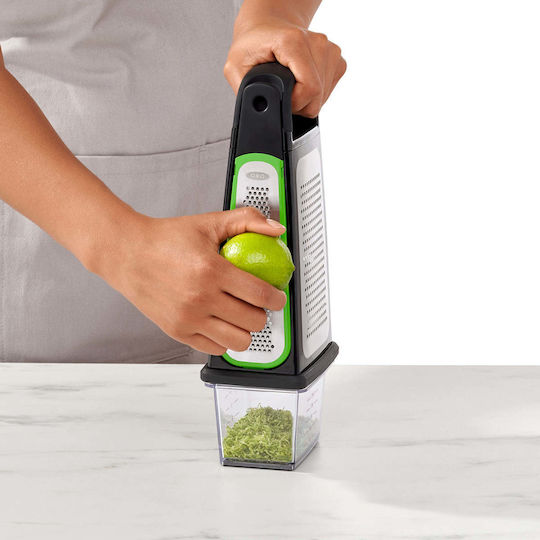 OXO Răzătoare de Brânză cu Container Negru 13.3x8.8x31cm