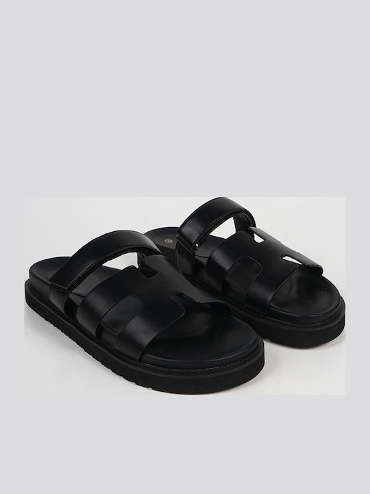 Sandale casual damă Flatforme în Culoare Negru