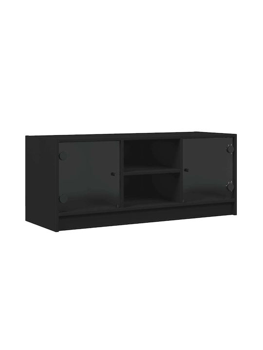 TV-Möbel Hölzernes Black L102xB37xH42cm