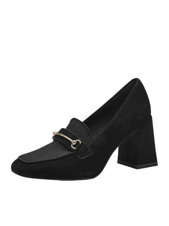 Tamaris Suede Black Heels