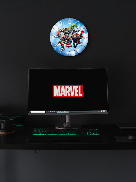 Marvel Ceas de Perete pentru Copii Metalic 30.5εκ.