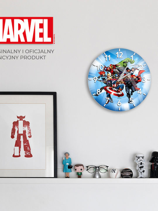 Marvel Ceas de Perete pentru Copii Metalic 30.5εκ.