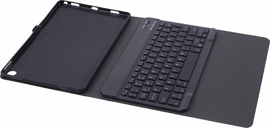Flip Cover με Πληκτρολόγιο στα Αγγλικά US Μαύρη (Lenovo Tab M10 Plus Gen 3 TB-125F TB-128F)