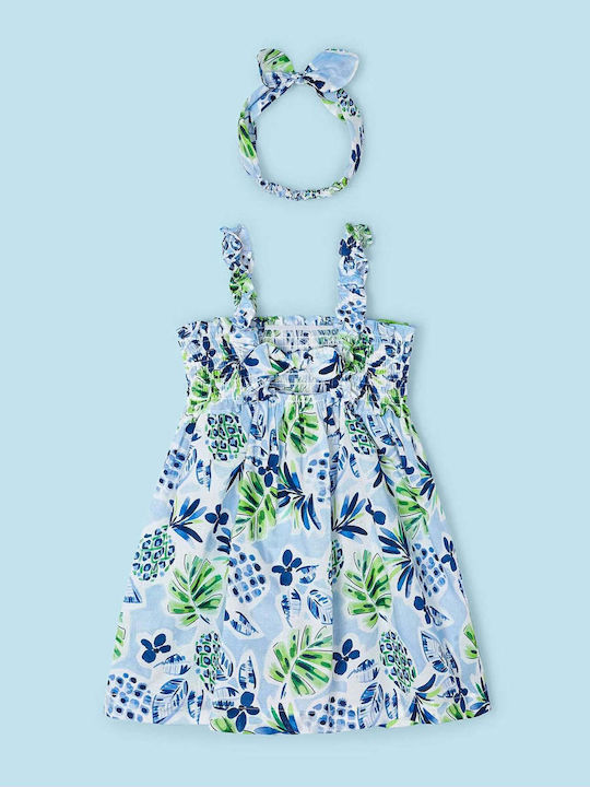 Kinderkleid Ärmellos Sky Blue